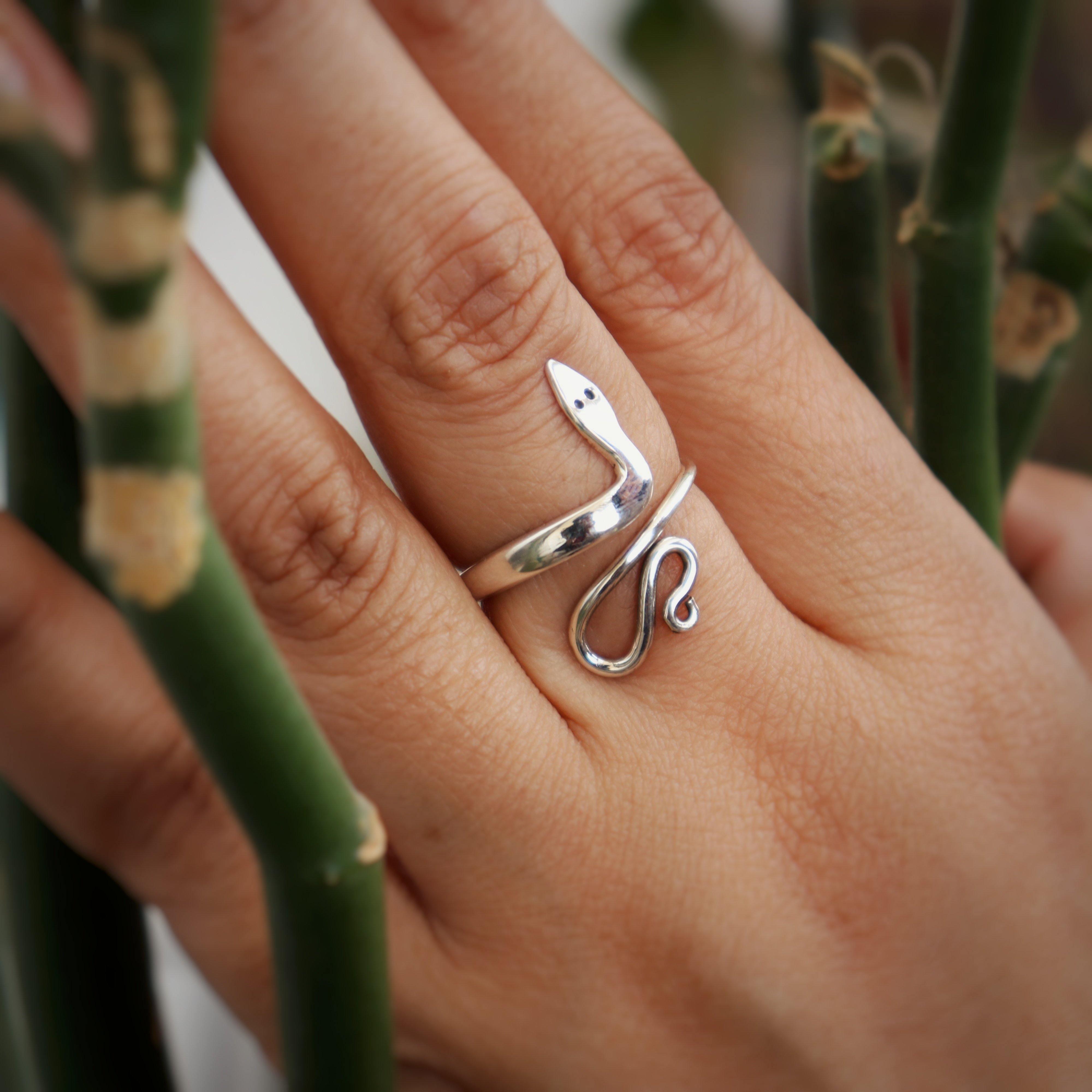 Smith Jewels | Silver Snake Serpent Ring |Handmade 925 Sterling Silver
