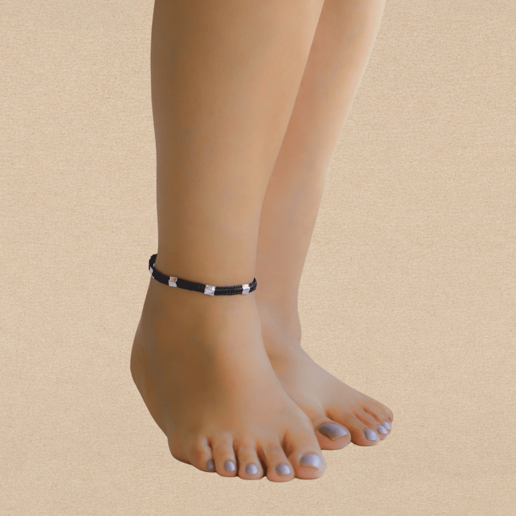 Square Beads Nazarbattu Anklet - Smith JewelsAnklet