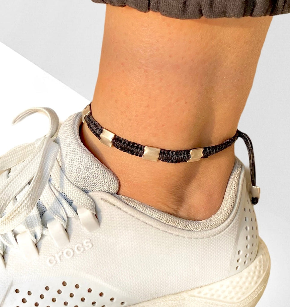 Square Beads Nazarbattu Anklet - Smith JewelsAnklet