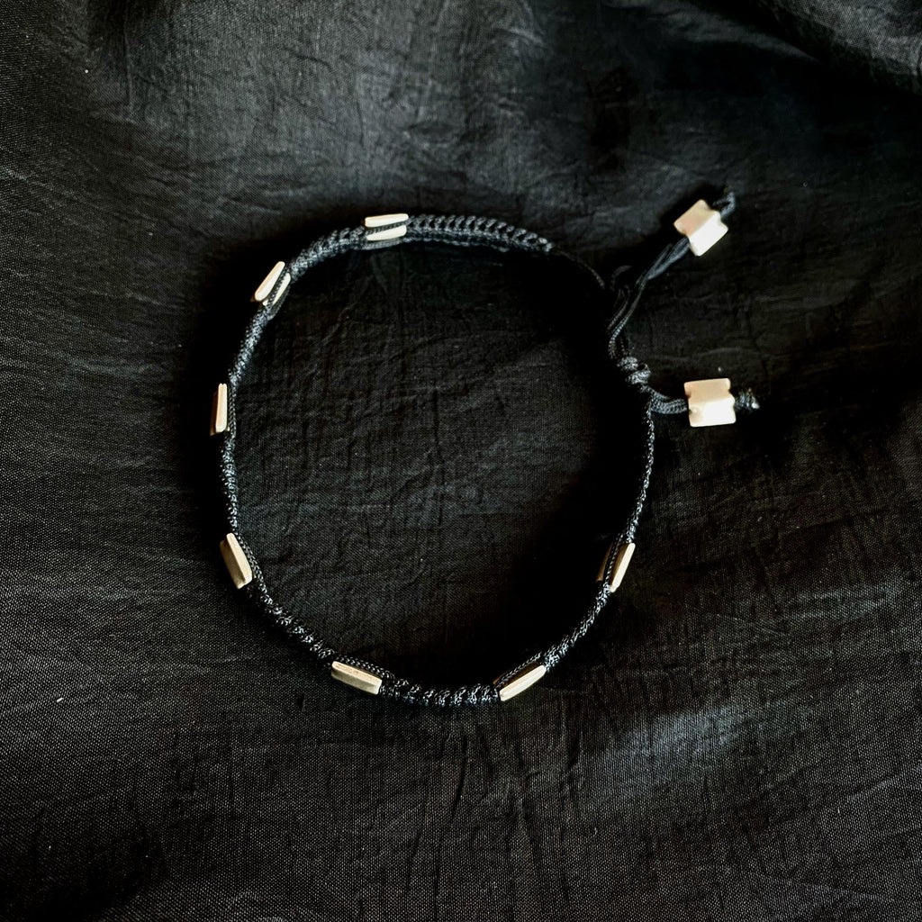 Square Beads Nazarbattu Anklet - Smith Jewels