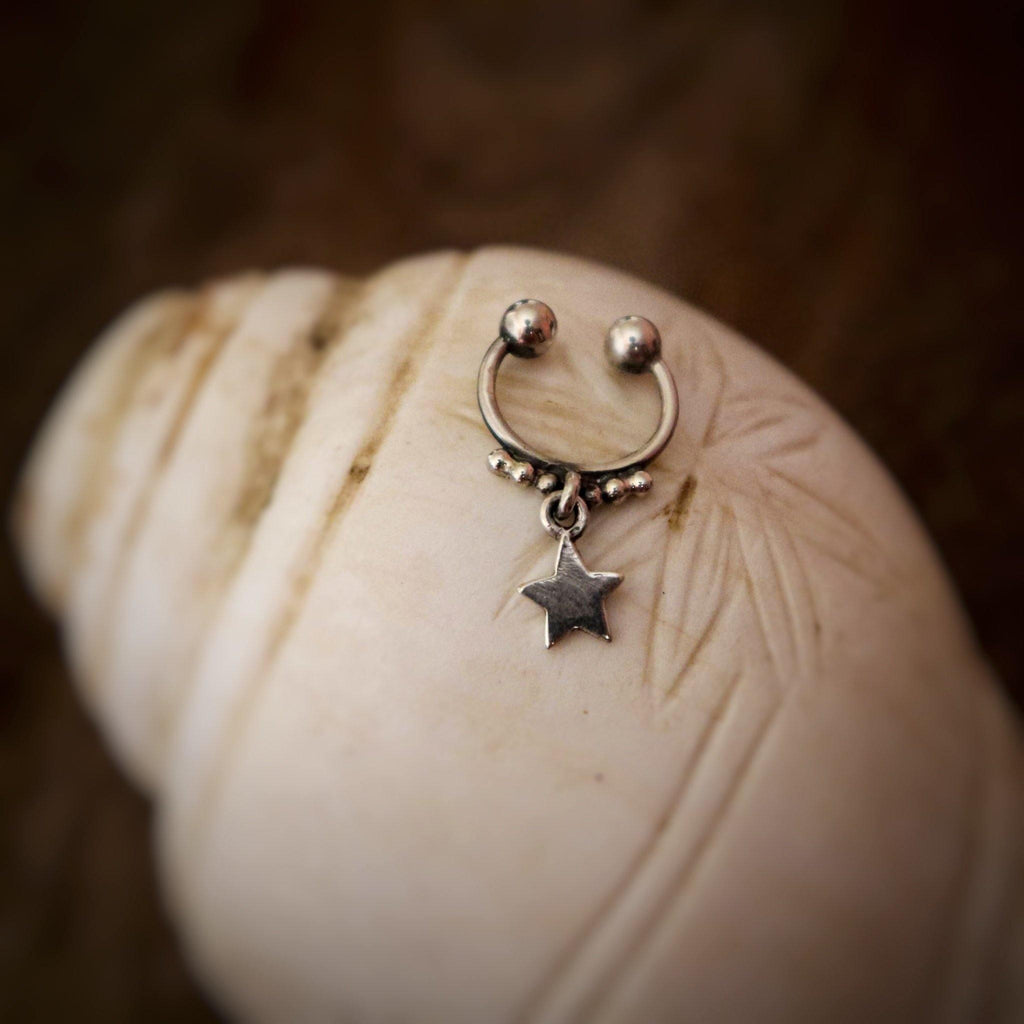 Star Septum Ring (wire or Clip-on) - Smith Jewels