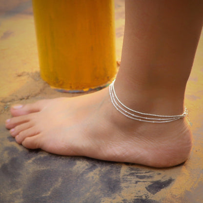 Tri Layered Anklet - Smith Jewels