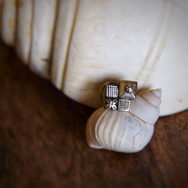 Tri Square Nose Pin (wire or Clip-on) - Smith Jewels