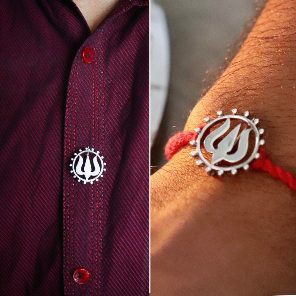 Trident Rakhi cum Brooch - Smith JewelsRakhi