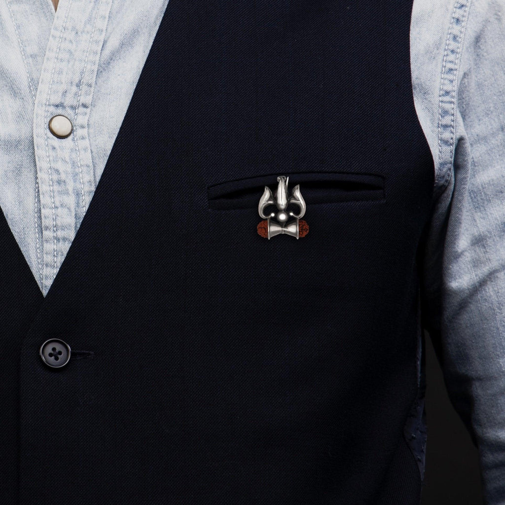 Trishul Damru Brooch - Smith Jewels