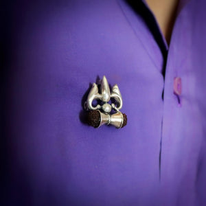 Trishul Damru Brooch - Smith Jewels
