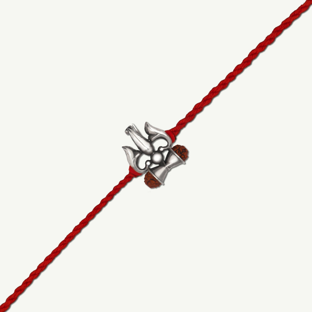 Trishul Damru Rakhi cum Brooch - Smith JewelsRakhi