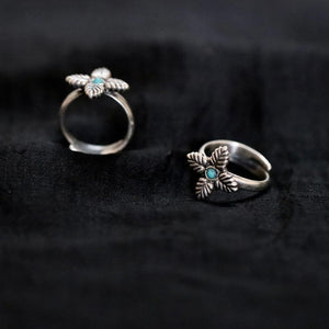 Turquoise Floral Toe-ring (Pair) - Smith Jewels