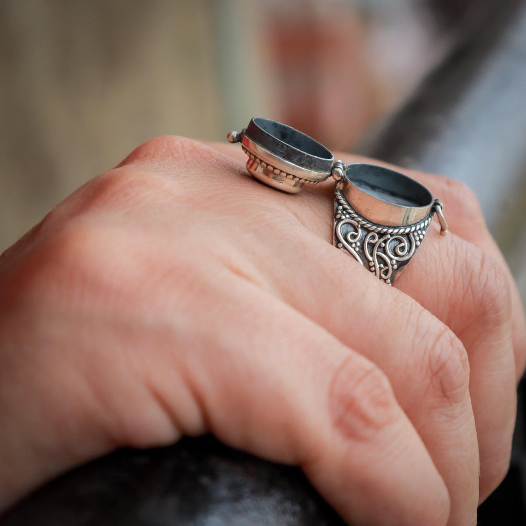 Unisex Blue Box Perfume/ Poison Ring - Smith JewelsRing