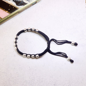 Unisex silver ball Thread Bracelet - Smith Jewels